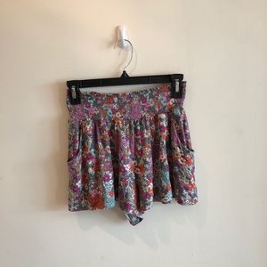 Flowy floral shorts